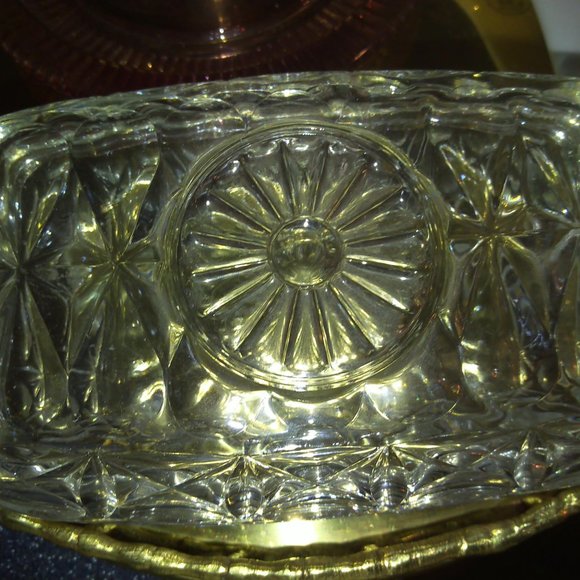 Crystal butter dish - Picture 6 of 7